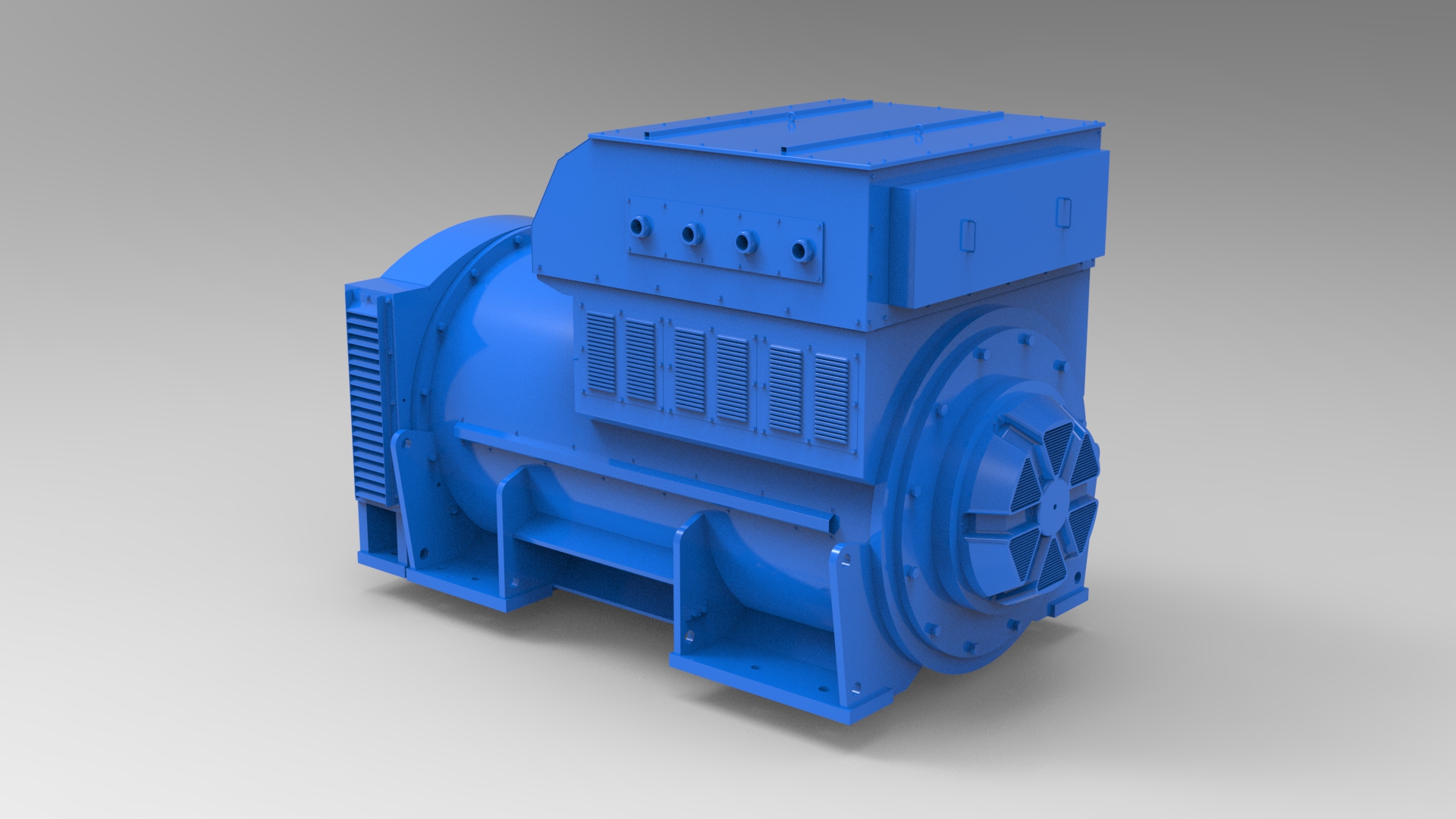 EVO638 High-Voltage Series Generator 3938-6875kVA，3300/15000V，50/60Hz，4/6/8/10Pole，gas turbine generator