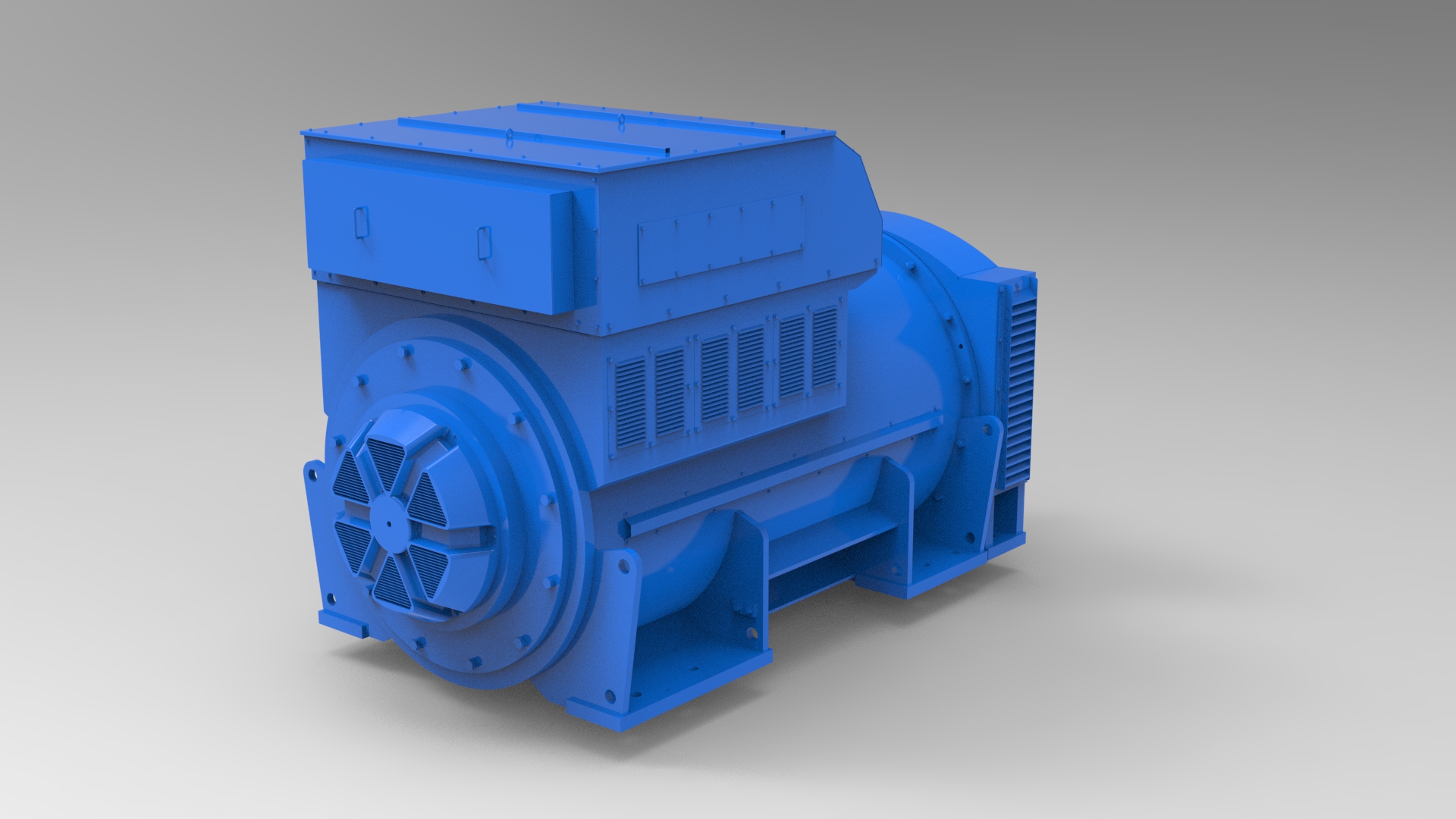 EVO638 High-Voltage Series Generator 3938-6875kVA，3300/15000V，50/60Hz，4/6/8/10Pole，gas turbine generator